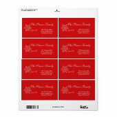 Joyeux Noël Holiday Adres: Etiket (Full Sheet)