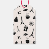 Joyeux Noel Holiday Cadeaulabel (Achterkant)