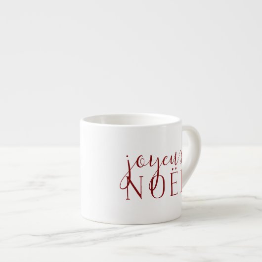 Joyeux Noel Holiday Espresso Kop (Voorkant rechts)
