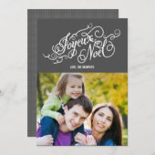 JOYEUX NOEL Holiday-fotokaarten Feestdagenkaart (Voorkant / Achterkant)