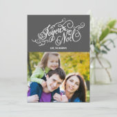 JOYEUX NOEL Holiday-fotokaarten Feestdagenkaart (Staand voorkant)