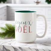 Joyeux Noel Holiday Tweekleurige Koffiemok