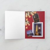 Joyeux Noel illustreert Parijs Feestdagen Kaart (Binnen)