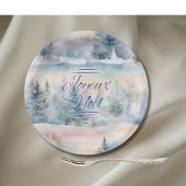 Joyeux Noël in koele tinten Papieren Bordje