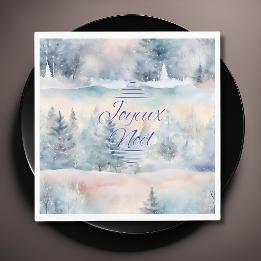 Joyeux Noël in koele tinten Servet