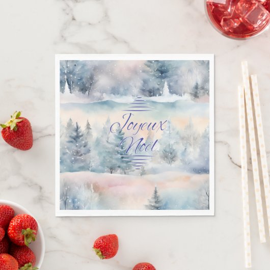 Joyeux Noël in koele tinten Servet (Insitu)