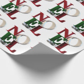 Joyeux Noel inpakpapier, vrolijk kerstfeest Cadeaupapier (Hoek)