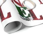 Joyeux Noel inpakpapier, vrolijk kerstfeest Cadeaupapier (Rol Hoek)