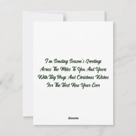 Joyeux Noël Kaart (Achterkant)