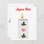 Joyeux Noël Kaart (Voorkant / Achterkant)