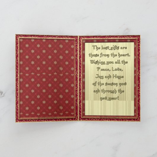 Joyeux Noel Kaart (Binnen)