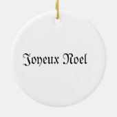 Joyeux Noel Keramisch Ornament (Achterkant)