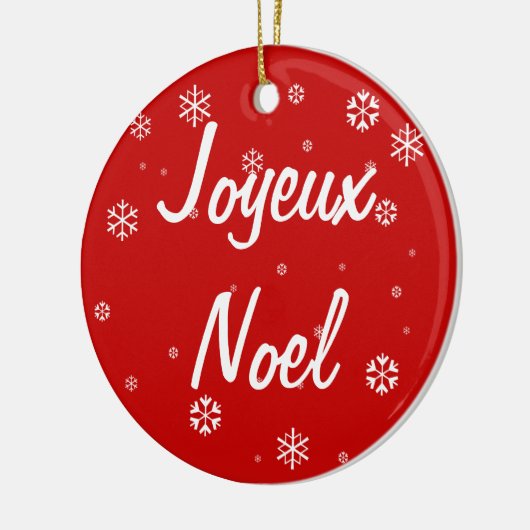 Joyeux Noel Keramisch Ornament (Links)