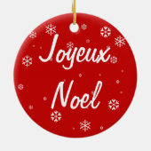 Joyeux Noel Keramisch Ornament (Achterkant)