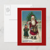 "Joyeux Noel"  kerst Feestdagenkaart (Voorkant / Achterkant)