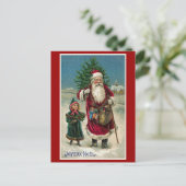 "Joyeux Noel"  kerst Feestdagenkaart (Staand voorkant)