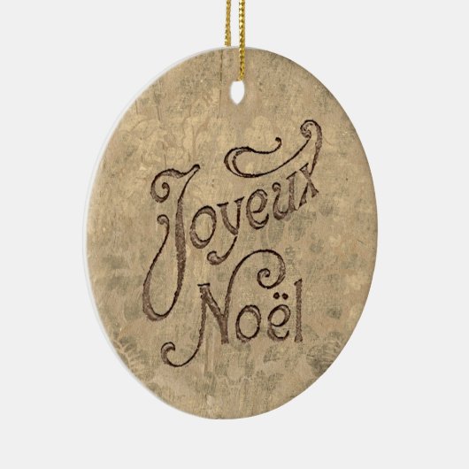 Joyeux Noel  kerst Keramisch Ornament (Rechts)