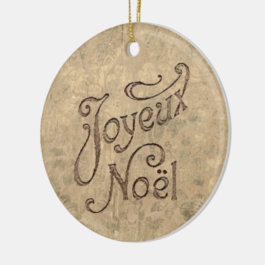 Joyeux Noel kerst Keramisch Ornament (Links)