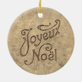 Joyeux Noel  kerst Keramisch Ornament (Achterkant)