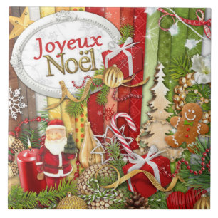 Joyeux Noel ( kerst van de Franse kerst ) Tegeltje