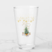 Joyeux Noel Kerstboom Gouden Sneeuwvlokken Glas (Achterkant)