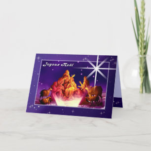 Joyeux Noël. kerstKaart in het Frans Feestdagen Kaart