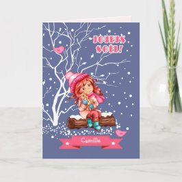 Joyeux Noël. kerstKaart in het Frans Feestdagen Kaart