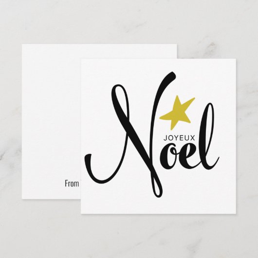 Joyeux Noel Kerstmis (Voorkant / Achterkant)