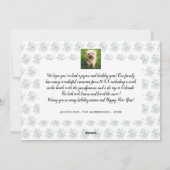 Joyeux Noel Kerstmis, Aangepaste foto's op achterz Feestdagenkaart (Achterkant)