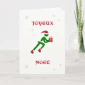 Joyeux Noel kerstmis in frankrijk Feestdagen Kaart (Voorkant)
