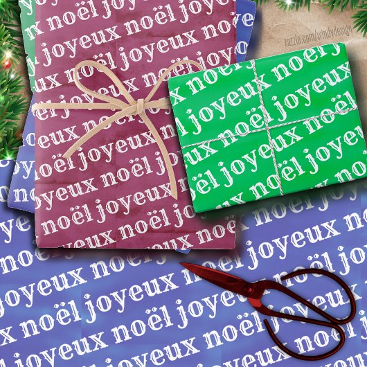 Joyeux Noël Kerstmis Inpakpapier Vel