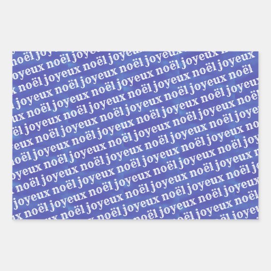 Joyeux Noël Kerstmis Inpakpapier Vel (Voorkant 2)