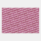 Joyeux Noël Kerstmis Inpakpapier Vel (Voorkant)