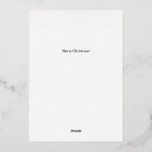 Joyeux Noel Kerstmis Rood Folie Feestdagenkaart (Achterkant)