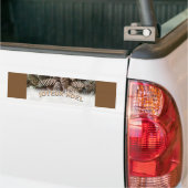 Joyeux Noel Kerstmis Vakantie Pine Cone Bumpersticker (Op Truck)