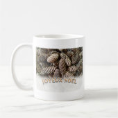 Joyeux Noel Kerstmis Vakantie Pine Cone Koffiemok (Links)