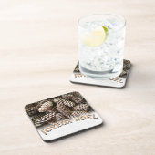 Joyeux Noel Kerstmis Vakantie Pine Cone Onderzetter (Rechterzijde)