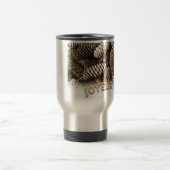 Joyeux Noel Kerstmis Vakantie Pine Cone Reisbeker (Center)