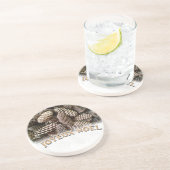 Joyeux Noel Kerstmis Vakantie Pine Cone Zandsteen Onderzetter (Zijkant)