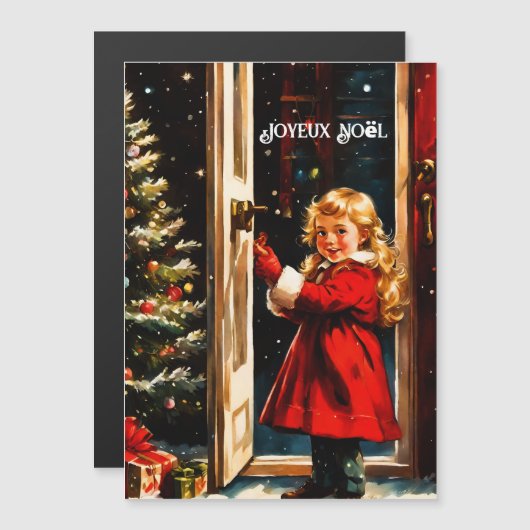 Joyeux Noël - klein meisje (Voorkant / Achterkant)