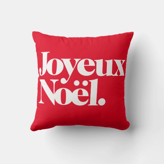 Joyeux Noël Kussen (Achterkant)