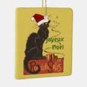 Joyeux Noel Le Chat Noir Christmas Spoof  Keramisch Ornament (Rechts)