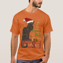 Joyeux Noel Le Chat Noir Christmas Spoof T-shirt