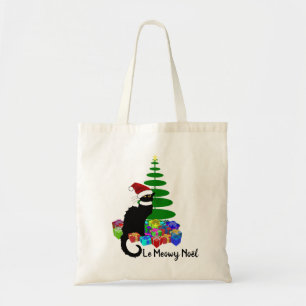 Joyeux Noël Le Chat Noir Christmas Tote Bag