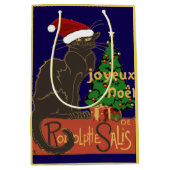 Joyeux Noel Le Chat Noir Spoof With Yule Tree Medium Cadeauzakje (Voorkant)