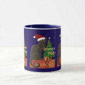 Joyeux Noel Le Chat Noir Spoof With Yule Tree Mok (Midden)