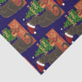 Joyeux Noel Le Chat Noir Spoof With Yule Tree Tissuepapier (Detail)