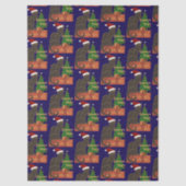 Joyeux Noel Le Chat Noir Spoof With Yule Tree Tissuepapier (Voorkant)