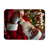 Joyeux Noël Le Père Noël's est endormi FPM Magneet (Horizontaal)
