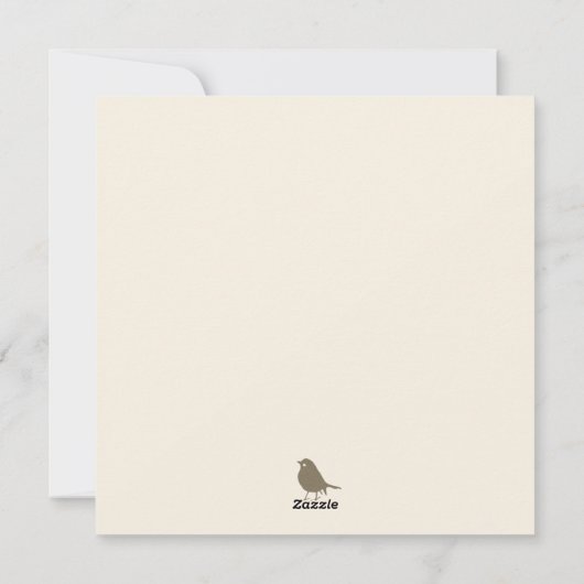 Joyeux Noel Little Bird Snow Kerstmis Feestdagenkaart (Achterkant)